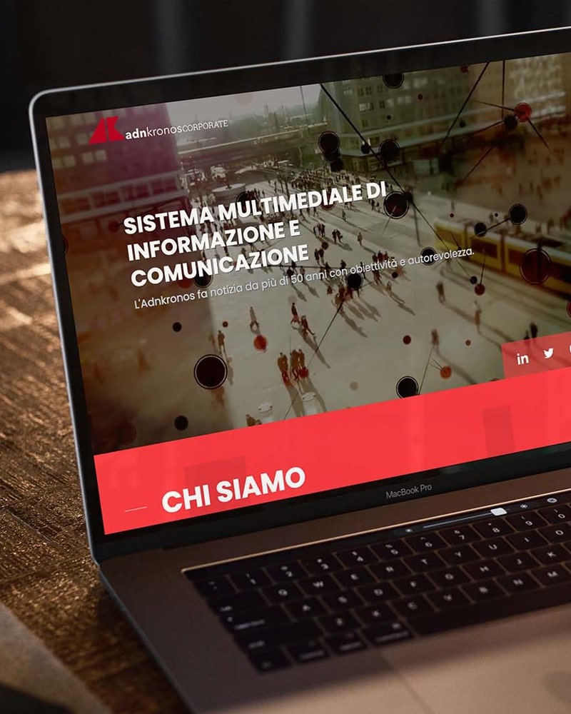 Corporate digital branding e sviluppo siti web Adnkronos