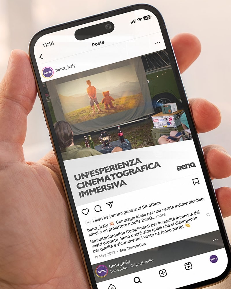 Sviluppo web landing page BenQ