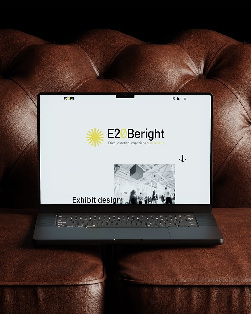 Sviluppo sito web E20Beright - Etica, estetica, esperienze. In azione.