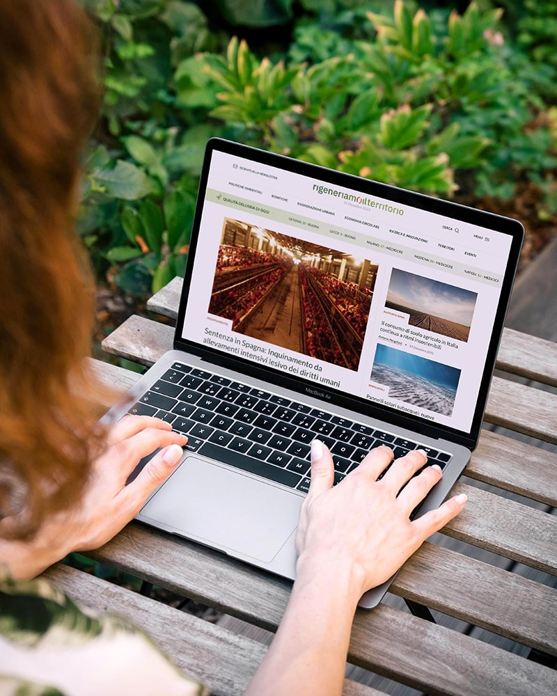 Sviluppo sito web e content marketing Rigeneriamo il territorio