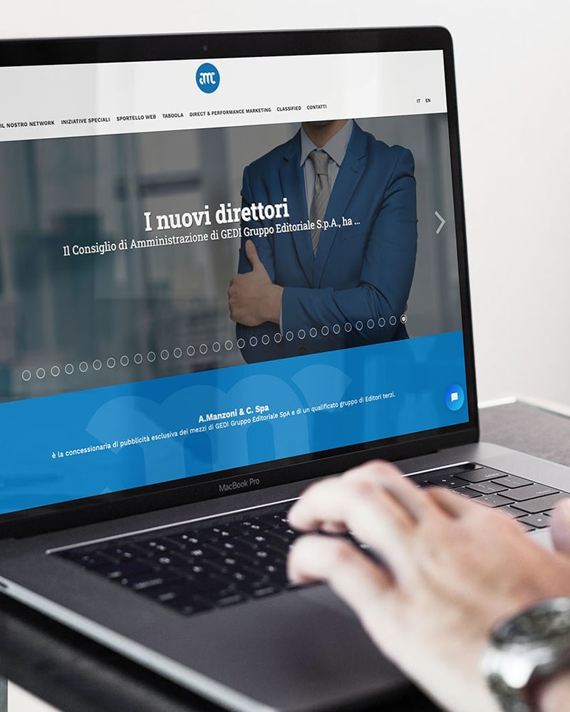Restyle sito web A.Manzoni&C.