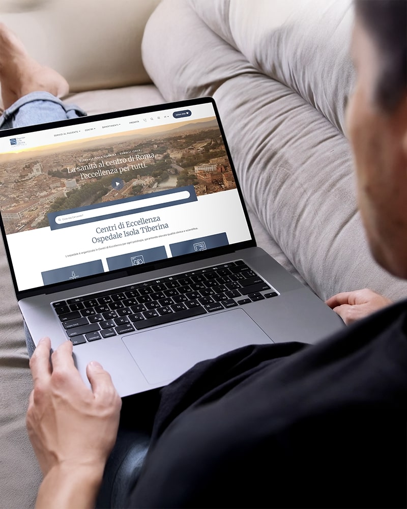 Sviluppo sito web Ospedale Isola Tiberina