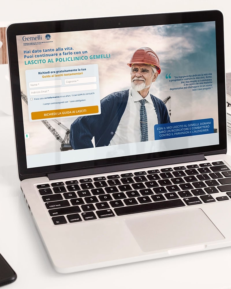 Campagna digital Lasciti testamentari - Una scelta per la vita
