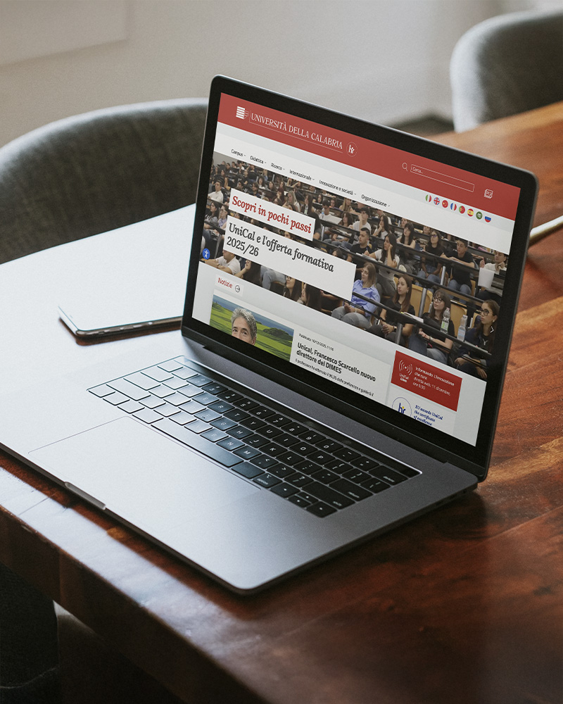 Sviluppo web e UX portale corsi Unical